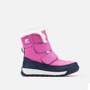 Sorel Kids Pink and Navy Snow Boots